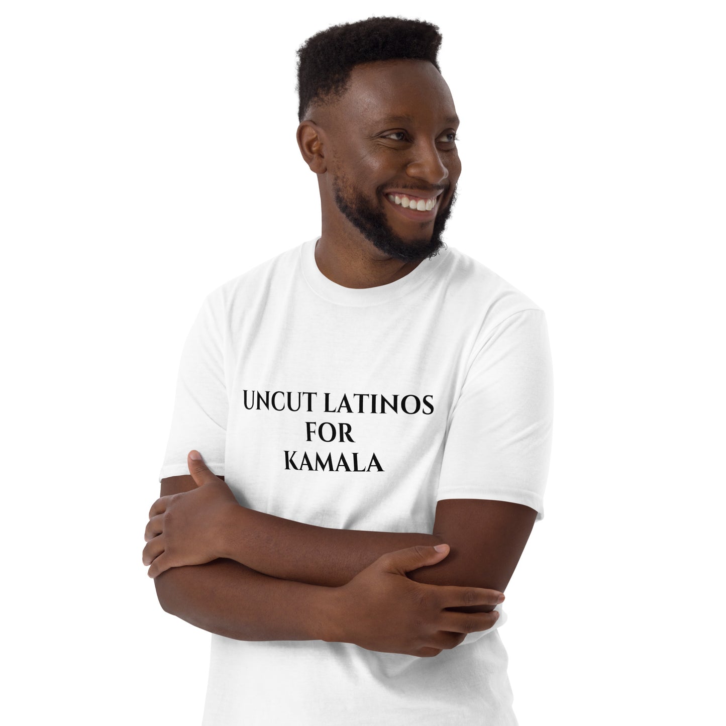 Uncut Latinos For Kamala Short-Sleeve Unisex T-Shirt