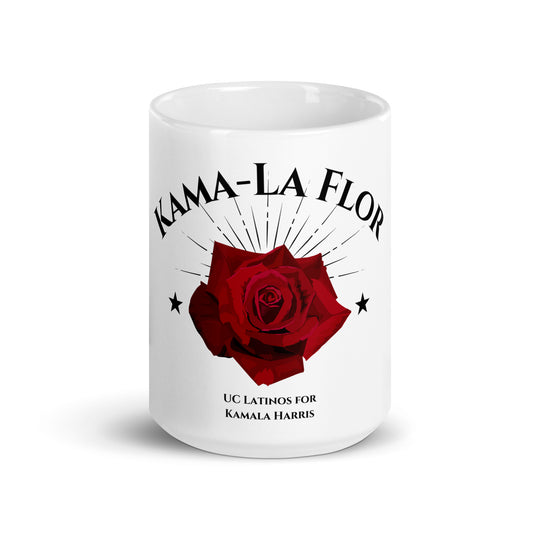 Kama-La Flor White Glossy Mug